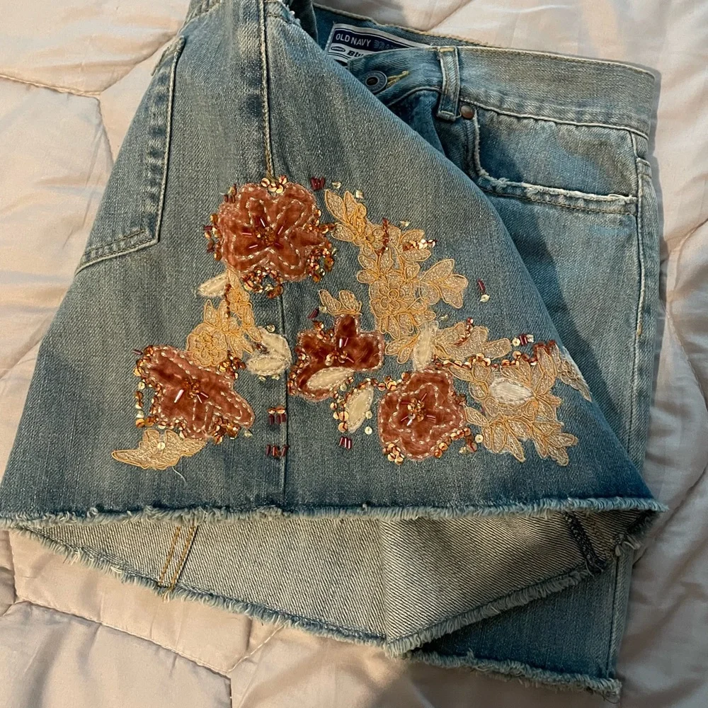 VINTAGE Old Navy Denim Skirt - Picture 2 of 4